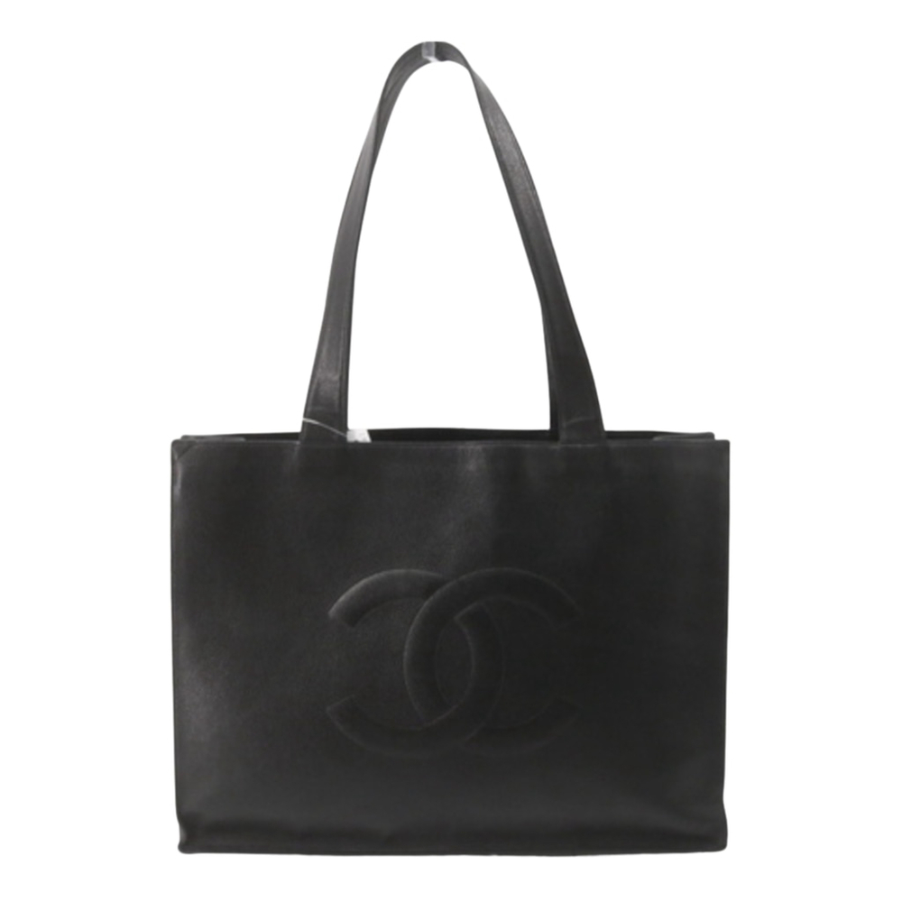 CHANEL Caviar CC Tote Black PRELOVED AUTHENTIC